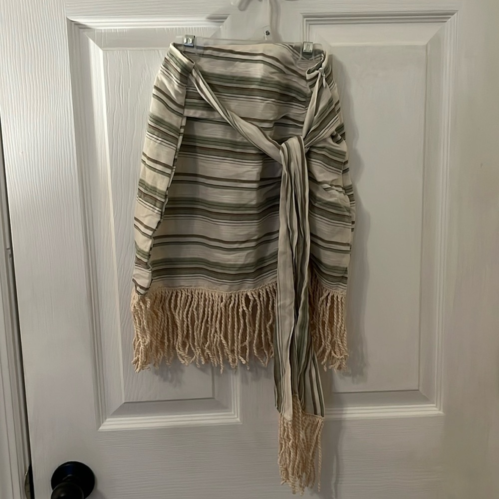 Fringe Wrap Skirt